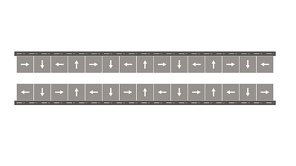 Magnetbahn mit U-Profil in Halbach-Array-Anordnung für hohe Kräfte bei gleichzeitig reduziertem Gewicht